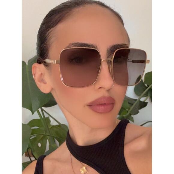 NEW Dior DiorCannage S1U Sunglasses in Gold Grey main image 5